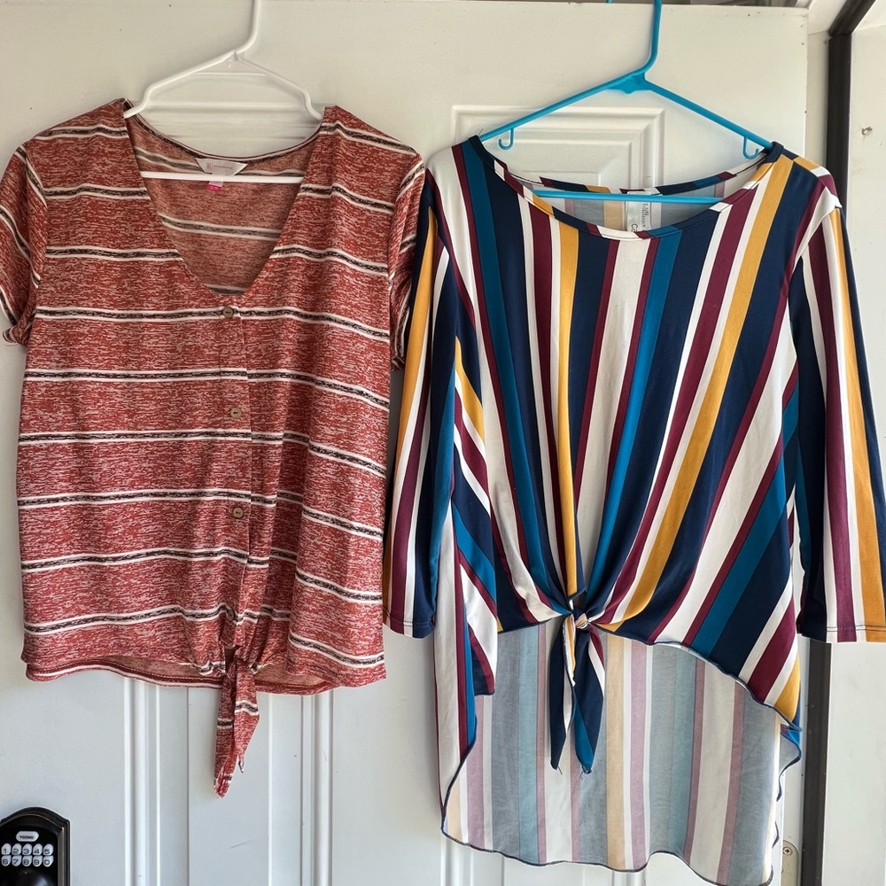 Caviar and No Boundaries tops